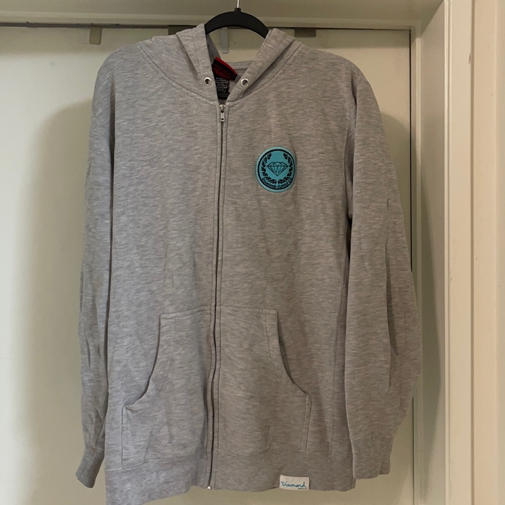 Diamond Supply Co. gray hoodie size Large